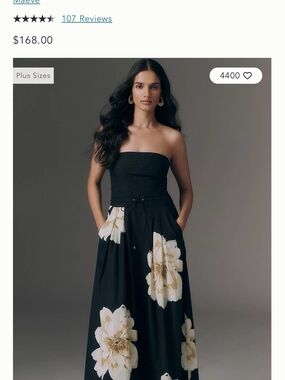 Anthropology Maeve Strapless Dress